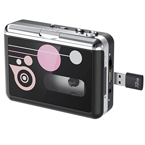Rybozen Cassette Player Standalone Portable Digital USB Audio Music Cassette per MP3 Converter con OTG Salva su USB Flash Drive Nessun PC richiesto
