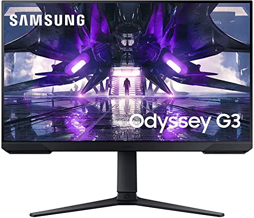 Samsung Monitor Gaming Odyssey G3 (S27AG302), Flat, 27 , 1920x1080 (Full HD), VA, 144 Hz, 1 ms, FreeSync Premium, HDMI, Display Port, Ingresso Audio, HAS, Pivot, Flicker Free, Eye Saver Mode