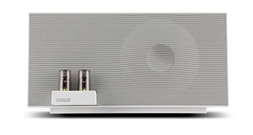 Schwaiger -658149- Sistema di altoparlanti Hi-Fi con amplificatore a valvole 37 W RMS Amplificatore a valvole con Bluetooth, NFC, AUX, USB, Phono, bianco