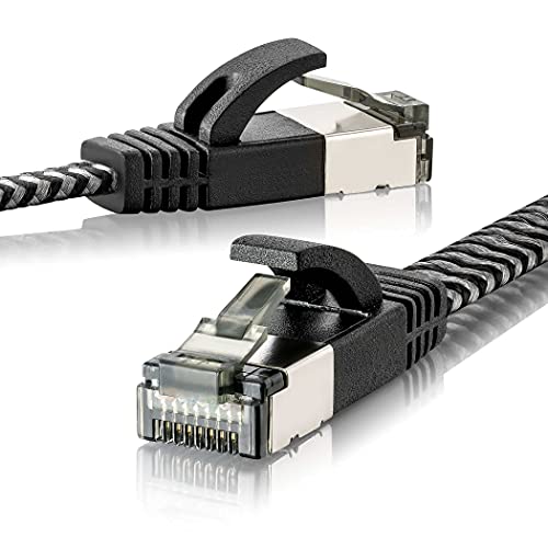 SEBSON Ethernet Cavo 5m Cat 7, LAN Cavo Patch 10 Gbit s S-FTP, Cavo di Rete con Spina RJ45 per Router, PC, Smart TV, Console per Videogiochi