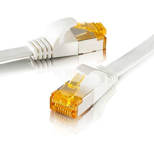 SEBSON Ethernet Cavo 5m Cat 7, LAN Cavo Patch, 10 Gbit s, U-FTP, Cavo di Rete con Spina RJ45 per Router, PC, Smart TV, Console per Videogiochi