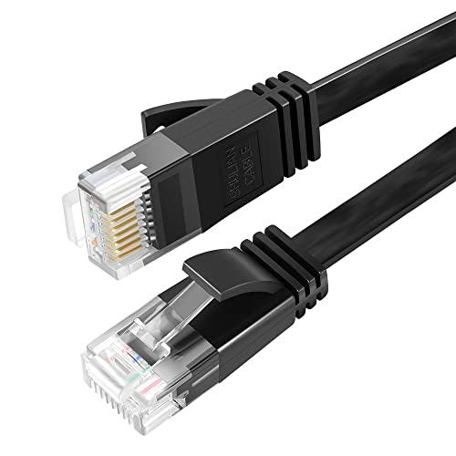 SHULIANCABLE Cavo di Rete Piatto, CAT6 Ethernet Gigabit Lan (RJ45), UUTP Cavo Patch per DSL LAN Switch Router Modem Ripetitore Patch Panel (0.5Meter)