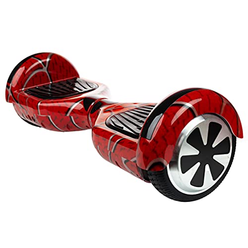 Smart Balance Hoverboard Regular Red Spider da 6,5 Pollici, Bluetoo...