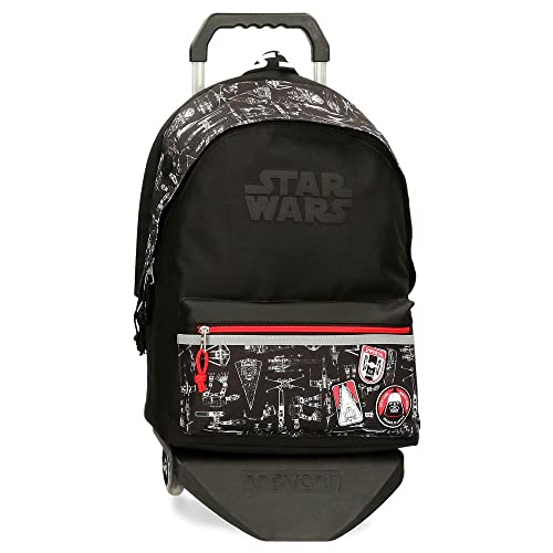 Star Wars Space Mission Zaino scuola per portatile con carrello 15,6  nero 31 x 44 x 17,5 cm Poliestere 23,87 L