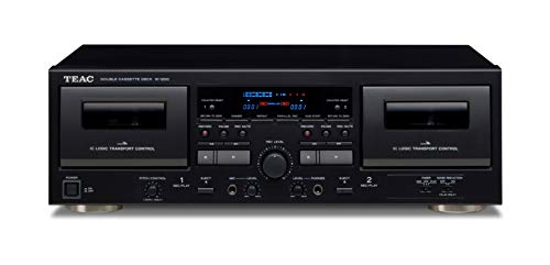 Teac W-1200(B) Dual Cassette Deck (lettore di cassette, registrazio...