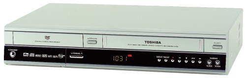 Toshiba D-VR3SB DVD Recorder & VCR, combinazione di videoregistratore VHS, TRASFERIMENTO VHS NASTRI SU DVD
