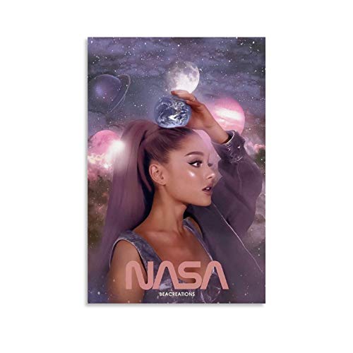TOUKUI NASA Ariana Grande Song Poster Decorativo su Tela da Parete Soggiorno Poster Camera da Letto 16x24 Pollici (40x60cm)