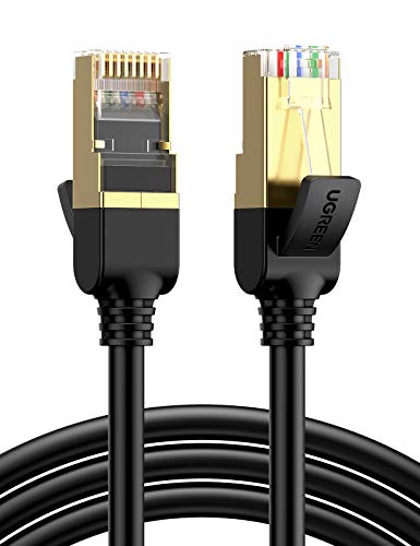 UGREEN Cavo Ethernet Cat 7 ad Alta Velocità 10Gbps 600MHz, Cavo Lan, Cavo di Rete, Lan Cable Compatibile con Cat 5, Cat 5e, Cat 6, Cat 6a, 2 Metri