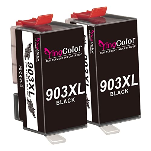 YINGCOLOR 903XL 903 XL Nero black Compatibili Cartucce d inchiostro per HP 903 per HP Officejet 6950 6960 6970 HP 6950 HP 6960 HP 6970 HP6950 HP6960 HP6970 HP6960 ( 2 pezzi )