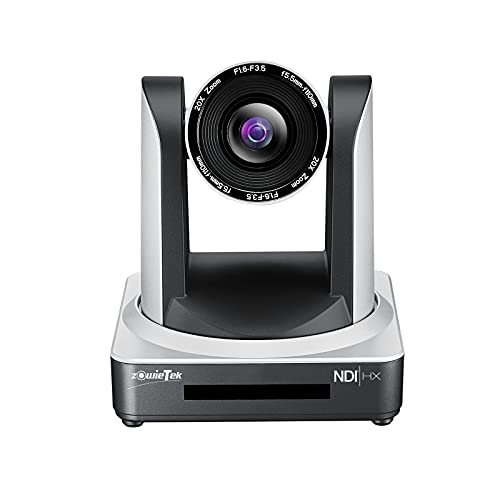 zowietek PTZ Streaming Camera con NDI | Telecamera Chiesa IP HX + PoE Optics 20X con HDMI simultanea e uscite 3G-SDI…