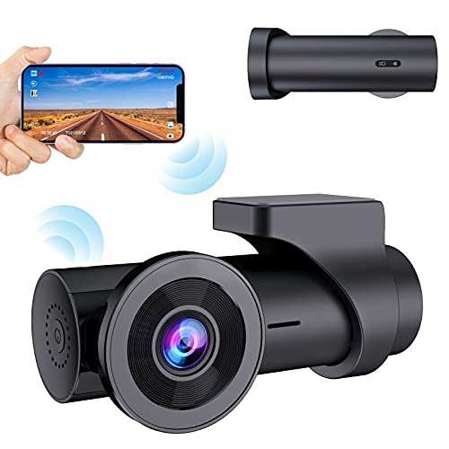 2022 Nuova Versione CHORTAU Telecamera per Auto WiFi Full HD 1080P , Dash Cam per auto senza schermo grandangolare 170°, Dash Cam con registrazione in loop, Monitor di parcheggio