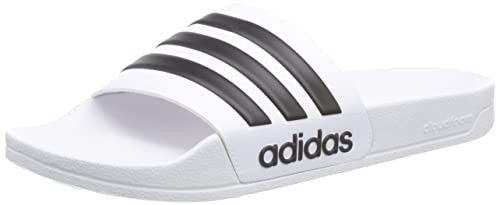 Adidas Adilette Shower, Pantofole Unisex-Adulto, Bianco Nucleo Nero Bianco Ftwwht, 44.5 EU