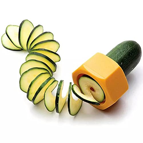 Affettatrice per Cetrioli Carote Zucchine Verdura Frutta Modello Dado Bullone Affetta Taglia a Spirale per Decorazioni da Cucina
