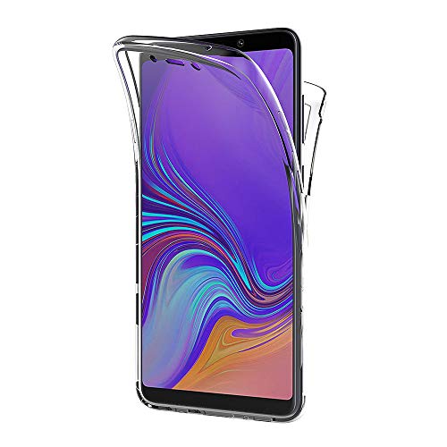 AICEK Cover Samsung Galaxy A9 2018, 360°Full Body Cover Samsung A9 2018 Silicone Case Molle di TPU Trasparente Sottile Custodia per Galaxy A9 2018 (6.3 Pollici)