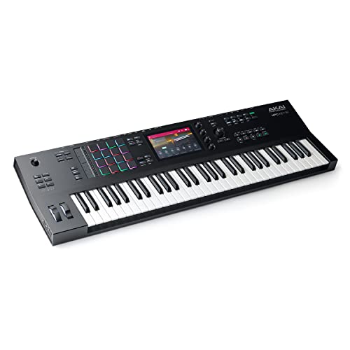 AKAI Professional MPC Key 61 - Tastiera Keyboard Synth per la Produzione Musicale con Touch Screen, 16 Drum Pad, oltre 20 Sound Engine e Tasti Semi-Pesati, nero