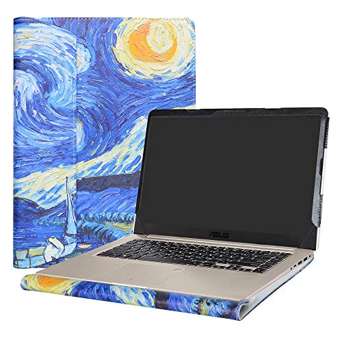 Alapmk Specialmente Progettato PU Custodia Protettiva in Pelle per 15.6  ASUS VivoBook S15 S510 S510UA S510UQ S510UN F510UA X510UQ Series Notebook,Starry Night