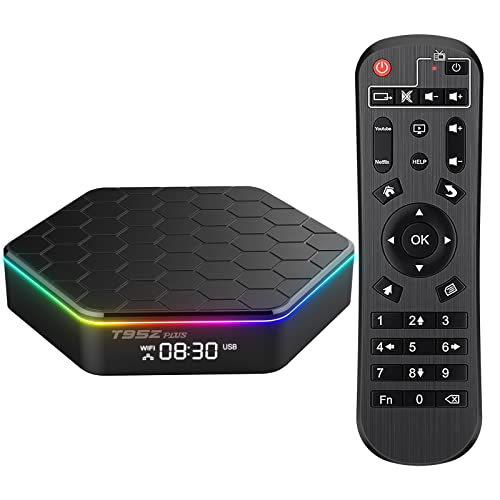 Android TV Box,T95Z Plus Android 12.0 Allwinner H618 Quadcore 4GB RAM 64GB ROM Mali-G31 MP2 GPU Support 6K 3D 1080P 2.4 5.0GHz WIFI6 BT5.0 10 100M Ethernet DLNA HDR10 HDMI 2.0 H.265 Smart TV Box