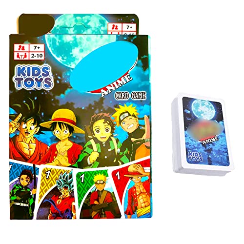 Anime Giochi di Carte, Manga Giochi da Tavolo, WKxinxuan 112 Foglio Dragonball Carte,One Piece Carte,Demon Slayer Carte und Naruto Anime Carte, usato per giochi di società
