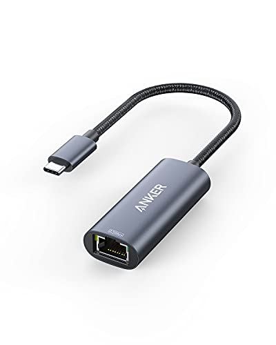 Anker PowerExpand USB-C all adattatore Gigabit Ethernet, da USB-C a 2,5 Gbps Hub Ethernet in alluminio, compatibile con MacBook Pro, MacBook Air 2018 e successivi, iPad Pro 2018, XPS