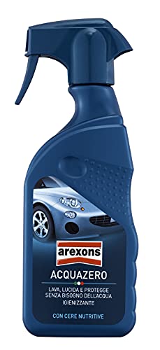 Arexons 1044147 Acquazero Pulizia Lavaggio e Lucidatura Auto Senza Acqua, 400 ml