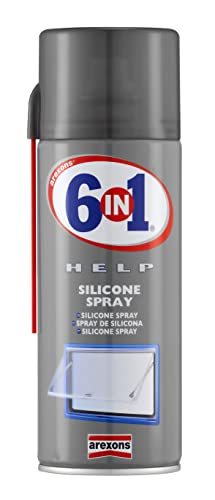 Arexons 4239 6IN1 HELP Silicone Spray 400 ml, Lubrificante, Distaccante, Protettivo Spray, Film Oleoso, Resiste alle Temperature, Ostacola Ossidazione dei Metalli, Trasparente, Incolore