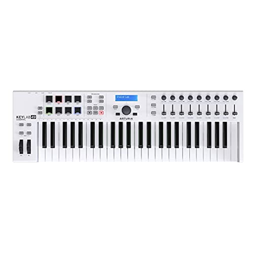 Arturia Keylab 61 Essentials, USB Tastiera MIDI 61 tastiere, Bianco...
