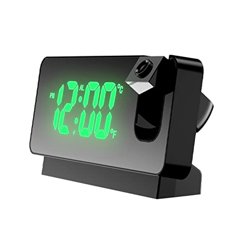 AUsagg Rotazione di 180 ° LED Specchio Digitale Proiezione Sveglia USB Elettronica Soffitto De Per Camera Da Letto G1Y9 Orologio Allarme Proiettore Comod
