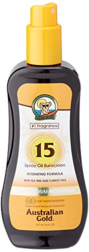 Australian Gold Sunscreen Spf15 Spray Oil Hydrating Formula 237 Ml...