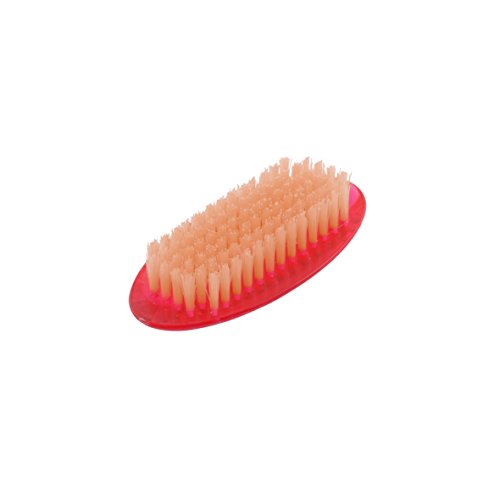 axentia Spazzola per unghie ovale in plastica con setole Candy , spazzolino per unghie, spazzola pulizia unghie mani e piedi, rosa