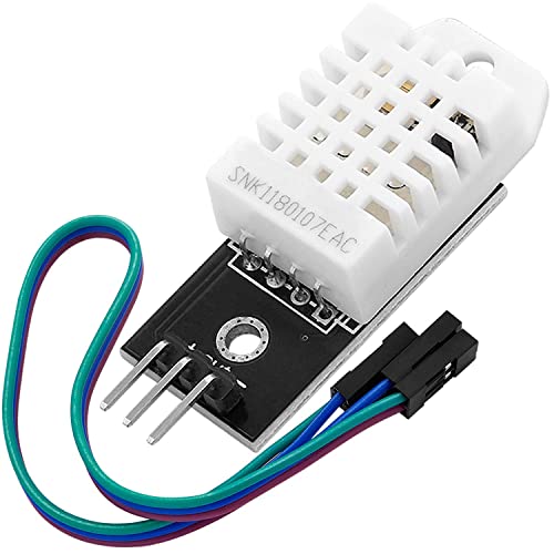 AZDelivery DHT22 AM2302 sensore di temperatura e umidità, con cavi Jumpers compatibile con Arduino e Raspberry Pi incluso un E-Book!