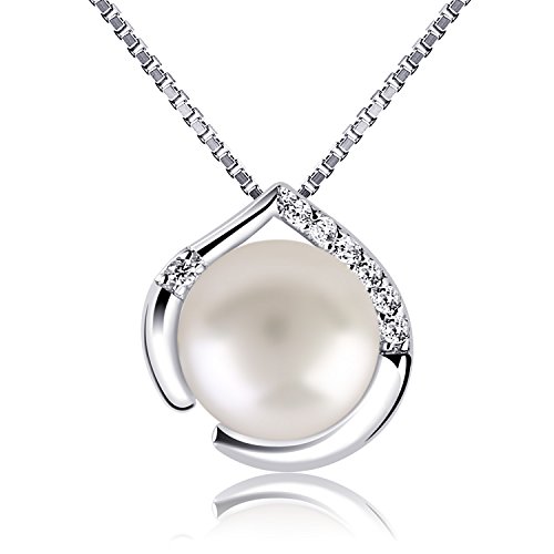 B.Catcher collana in argento per donna gioielli in argento 925 e perla d acqua dolce collane