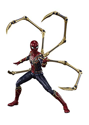Bandai Hobby, Tamashii Nations Avengers: Endgame S.H. Figuarts Action Figure Iron Spider (Final Battle) 15 cm, multicolore
