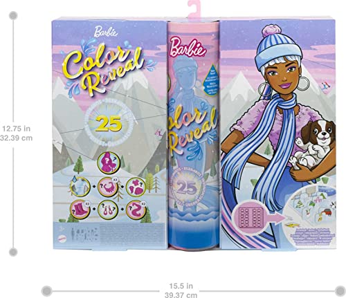 Barbie - Calendario Dell Avvento Color Reveal con 25 Sorprese, Tra ...