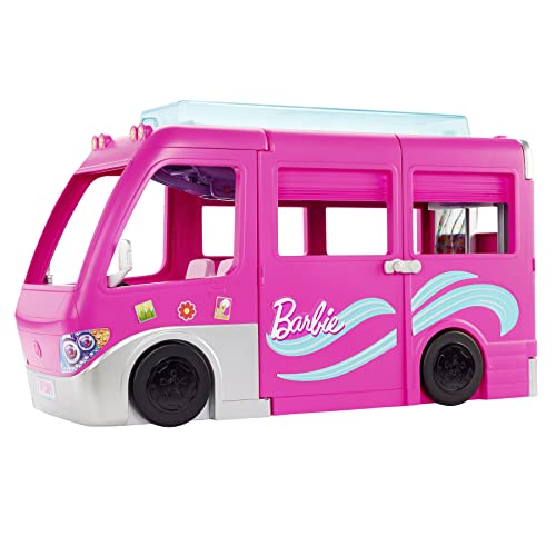 Barbie Camper dei Sogni - Veicolo con Scivolo e Piscina - 2 Cucciol...