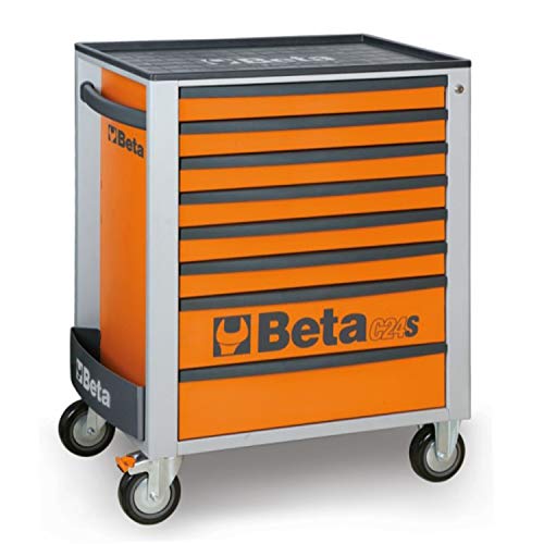 BETA, C24S 8-O Cassettiera per Attrezzi Portatile con 8 Cassetti - Arancione