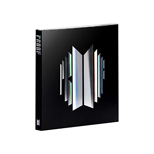 Big Hit Entertainment BTS - PROOF [COMPACT EDITION] Anthology Album3 CDs+Booklet+CD Plate+Photocard+Mini Poster+Discography Guide+(Photocards+1 Double-Sided+Pocket Mirror+Hologram Sticker)Nero,Argento