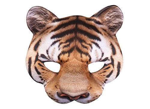 Boland 56730 - Mezza maschera da tigre, con elastico, maschera per ...