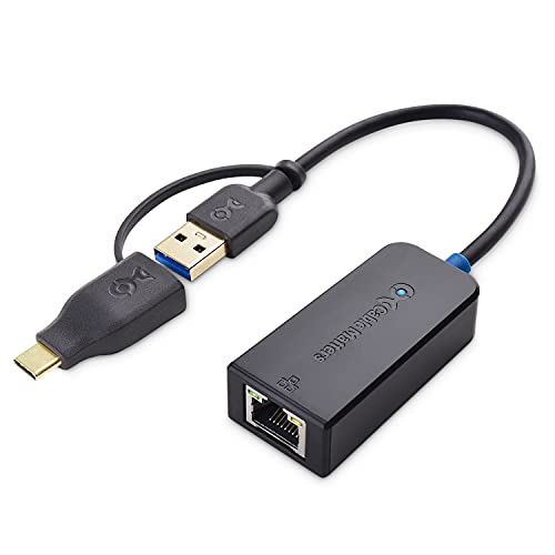 Cable Matters Adattatore da USB a Ethernet 2,5G con Supporto Rete Ethernet da 2,5 Gigabit - Incluso Adattatore per USB-C e Thunderbolt 3
