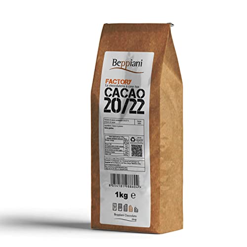 Cacao in polvere Beppiani – gluten free- adatto per glasse, ciocc...