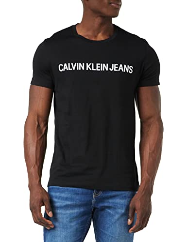 Calvin Klein Core Institutional Logo Slim Tee Maglietta, CK Black, M Uomo