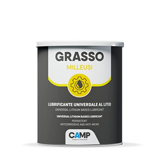 Camp GRASSO MILLEUSI, Grasso Lubrificante Multiuso al Litio NLGI2 ad Alte Prestazioni, Protegge da Ruggine e Corrosione, 1 kg