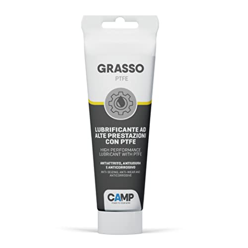 Camp GRASSO PTFE, Grasso lubrificante sintetico a base di PTFE ad alte prestazioni, Effetto anti-usura e anti-grippaggio, 150 ml