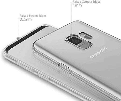CAPTOR Cover Trasparente per Samsung Galaxy S9, Custodia TPU in Sil...