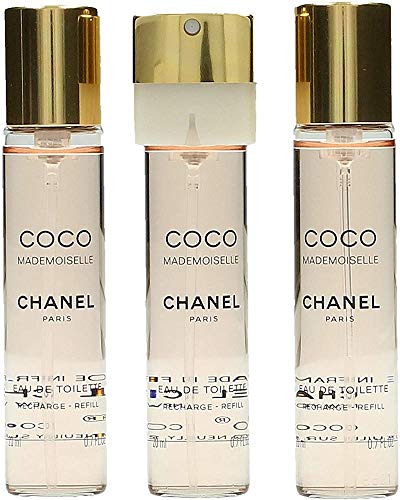 Chanel, Coco Mademoiselle, Set di ricariche Eau de Toilette da donna, 3 x 20 ml