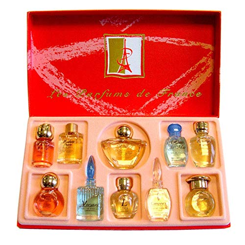 Charrier Parfums - Cofanetto di lusso Top Ten con 10 Eau de Parfum in miniatura 52,7 ml