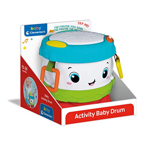 Clementoni Activity Baby Drum, Tamburo Elettronico, Gioco, Strument...