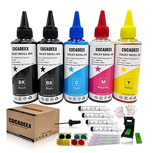 COCADEEX - Bottiglia di inchiostro di ricarica compatibile con cartucce d inchiostro HP 307 o 307XL, per stampanti ENVY 6010 6020 6030 Pro 6420 Pro 6430