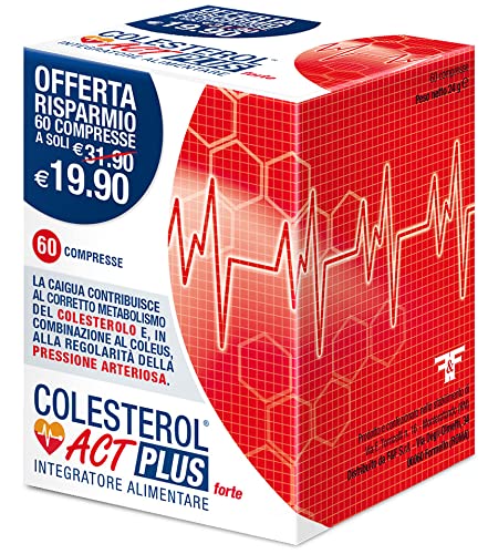 Colesterol ACT PLUS Forte 60 Compresse - Integratore Alimentare Met...