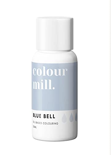 Colour Mill Colorante alimentare a base di olio, 20 ml, colori tutti glassa, cioccolato, pasta e altro ancora (campana blu)