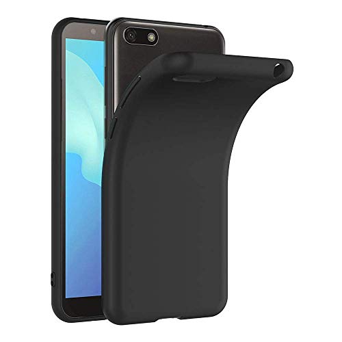 COPHONE - Cover nera per Huawei Y5 2018, in gel TPU di silicone m...